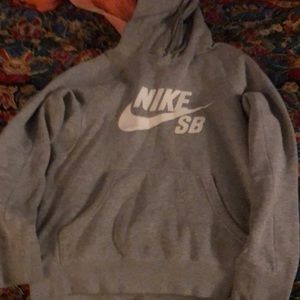 Grey Nike sb hoodie